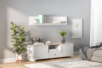 Полка навесная Речицадрев Неаполь Р 394.03 (Белый/Дуб салерно)