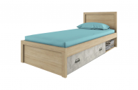 Кровать anrex DIESEL 90/D2 (Дуб мадура/Энигма)