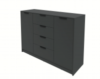 Тумба Интерлиния Концепт КТ-Т140 (Антрацит/Антрацит)