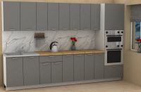 Кухня ЭлиГард LION 3,2 (Дымчатый алмаз/Дуб бунратти)