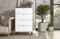Комод ЭЛИГАРД MONE 4S (Дуб Вотан/Белый)