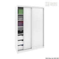 Шкаф КортексМебель Сенатор ШК10 классика ДД (Белый)