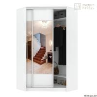 Шкаф КортексМебель Сенатор ШК30 геометрия угловой (Белый)