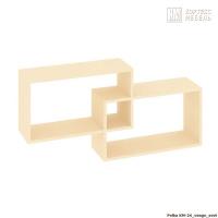 Полка настенная для книг КортексМебель КМ 24 (Венге светлый)