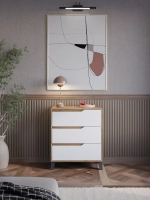 Комод ЭлиГард Eyva 3S (Дуб вотан/Белый)