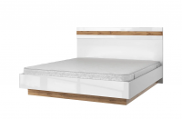 Кровать anrex TAURUS 180B с подъемником (Белый/Дуб вотан/Белый глянец)