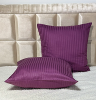 Комплект наволочек 70*70 страйп-сатин (Ежевика)