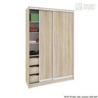 Шкаф КортексМебель Сенатор ШК10-45 классика ДД (Дуб сонома)