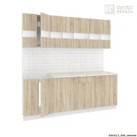 Кухня КортексМебель Корнелия ЭКСТРА 2,1 (Дуб сонома/Марсель)