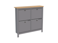 Тумба Новус Индустри для обуви  САГА 2.08.10.180.15 (Серый/Ясень)