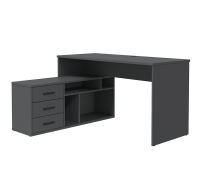 Стол письменный Интерлиния Skill-5(Л) (Антрацит)