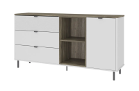 Тумба anrex SIMPLE 1D3S2N (Белый/Монте/Джелато)