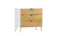 Комод Речицадрев Сканди Р 375.02 (Белый/Дуб Бунратти)