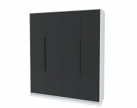 Шкаф комбинированный Интерлиния КТ-Ш4 (Белый/Антрацит)