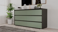 Комод РЭЙГРУПП Aleksa РГ-06-KZ (Кобальт/Зеленый самшит)
