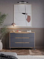 Комод ЭлиГард Eyva 6S (Дуб вотан/Графит)