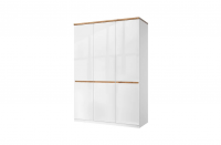 Шкаф anrex TAURUS 3DG H (Белый/Дуб вотан/Белый глянец)