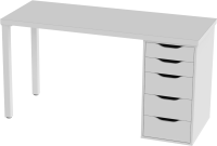 Стол письменный Mebelain ИНГАР 2/5T Белый