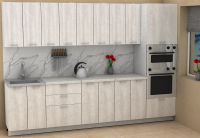 Кухня ЭлиГард LION 3,0 (Сосна каньон/Королевский опал)