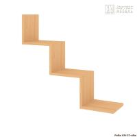 Полка настенная для книг КортексМебель КМ 27 (Ольха)