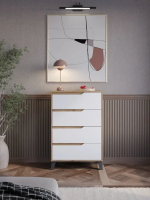 Комод ЭлиГард Eyva 4S (Дуб вотан/Белый)