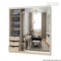 Шкаф КортексМебель Сенатор ШК12-45 классика ЗЗ (Дуб сонома)