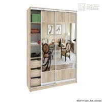 Шкаф КортексМебель Сенатор ШК10-45 геометрия (Дуб сонома)