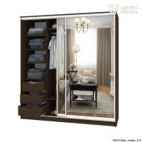 Шкаф КортексМебель Сенатор ШК12 классика ЗЗ (Венге тёмный)