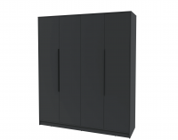 Шкаф комбинированный Интерлиния КТ-Ш4 (Антрацит/Антрацит)