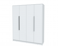 Шкаф комбинированный Интерлиния КТ-Ш4 (Белый/Белый)