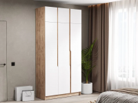 Шкаф Элигард AURA 3Da (Дуб вотан/Белый)