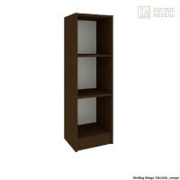 Стеллаж КортексМебель БИНГО 30х106 (Венге тёмный)