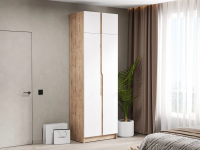 Шкаф Элигард AURA 2Da (Дуб вотан/Белый)