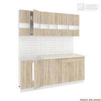 Кухня КортексМебель Корнелия ЭКСТРА 1,9 (Дуб сонома/Мадрид)