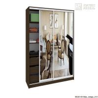 Шкаф КортексМебель Сенатор ШК10-45 классика ЗЗ (Венге тёмный)