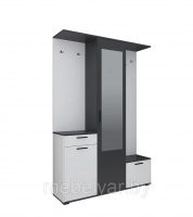 Шкаф комбинированный Интерлиния Вита-7 (Белый/Антрацит)