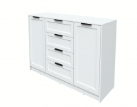 Тумба Интерлиния Концепт КТ-Т140 Тренд (Белый платинум/Белый)