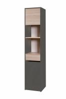 Стеллаж МебельКласс Вегас-3 (Антрацит-Дуб Сонома)