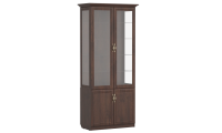 Шкаф с витриной Речицадрев Данте Р 330.08 (Дуб денвер коньячный)