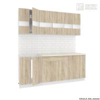 Кухня КортексМебель Корнелия ЭКСТРА 2,0 (Дуб сонома/Королевский опал)