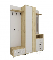 Шкаф комбинированный Интерлиния Вита-4 (Персидский жемчуг/Дуб золотой)