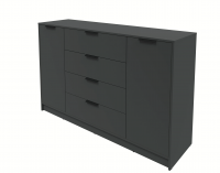 Тумба Интерлиния Концепт КТ-Т160 (Антрацит/Антрацит)