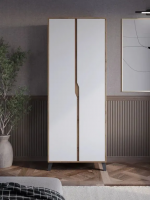 Шкаф ЭлиГард Eyva 2D (Дуб вотан/Белый)