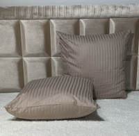 Комплект наволочек 70*70 страйп-сатин (Капучино)