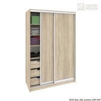 Шкаф КортексМебель Сенатор ШК10 классика ДД (Дуб сонома)