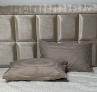 Комплект наволочек 70*50 страйп-сатин (Капучино) 