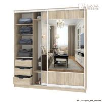 Шкаф КортексМебель Сенатор ШК12-45 геометрия (Дуб сонома)