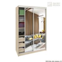 Шкаф КортексМебель Сенатор ШК10 классика ЗЗ (Дуб сонома)