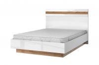 Кровать anrex TAURUS 140B с подъемником (Белый/Дуб вотан/Белый глянец)