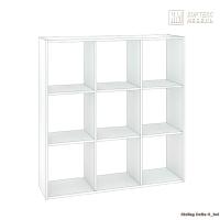 Стеллаж КортексМебель ДЕЛЬТА-9 105х105 (Белый)